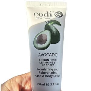 Codi New York Avocado Nourishing Hand & Body‎ Lotion Natural Skincare 3.3fl.oz